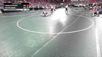 D1-132 lbs Cons. Round 1 - Peyton Oberg, Baraboo vs Caden Schwartz, Oregon