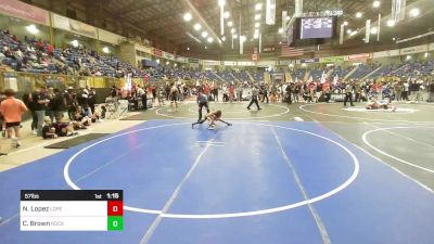 57 lbs Final - Nico Lopez, Lopez Wrestling Inc vs Cooper Brown, Rockmart Takedown Club