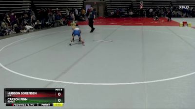 45 lbs Semifinal - Hudson Sorensen, K-M vs Carson Finn, Bemidji