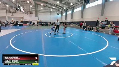 75 lbs 2nd Place Match - Ana Madrigal, Borger Youth Wrestling vs Jazlyn Garza, Amped Wrestling Club