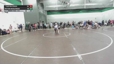 110 lbs Semifinal - Peyton McElfresh, Prodigy Wrestling vs Farynn Rhees, Greater Heights Wrestling