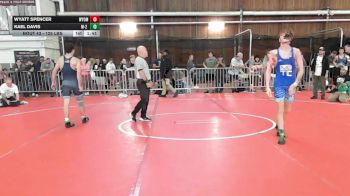125 lbs Round Of 32 - Wyatt Spencer, Wyoming Seminary vs Kael Davis, M-2 Training Center