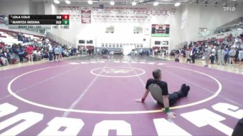 100 lbs 1st Place Match - Maritza Medina, Caldwell vs Lola Colo, Nampa