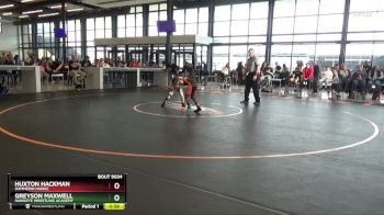 B-16 lbs Semifinal - Huxton Hackman, Hammerin Hawks vs Greyson Maxwell, Hawkeye Wrestling Academy