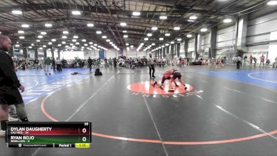 96 lbs Rd# 3 12:00pm Friday - Dylan Daugherty, Cali Red vs Ryan Rojo, Rebellion