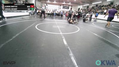 115 lbs Rr Rnd 4 - Aubrie Smittle, Wagoner Takedown Club vs Abigail McGirt, Salina Wrestling Club