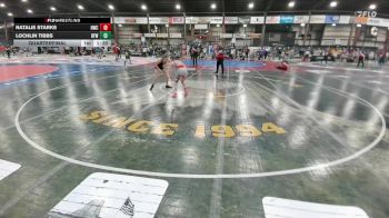 91 lbs Quarterfinal - Lochlin Tibbs, Belle Fourche Wrestling vs Natalie Starks, Heights Wrestling Club