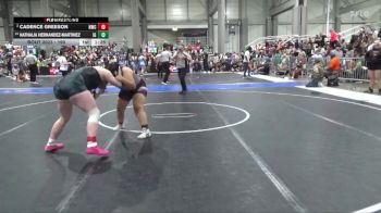 190 lbs Champ. Round 1 - Nathalia Hernandez-Martinez, Iron Grapplers vs Cadence Greeson, Norton Wrestling Club