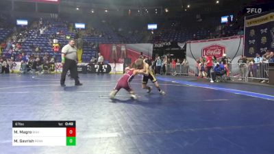 67 lbs Consy 5 - Maverick Magro, Bishop McCort vs Maddox Gavrish, Penn Trafford