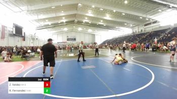 126 lbs Consi Of 8 #1 - Zack Valdez, NM Bad Boyz vs Reggie Fernandez, Threshold