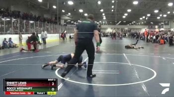 97 lbs Semifinal - Emmett Lewis, Springport Spartans vs Rocco Weishaupt, Algonac Mat Rats