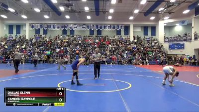 106 lbs Champ. Round 2 - Dallas Glenn, Columbian vs Camden Raypole, Homestead