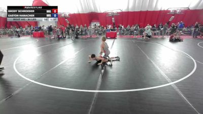 84 lbs Champ. Round 5 - Brody Schroeder, Mn Elite vs Easton Hamacher, Mn Elite