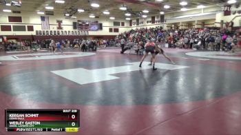 JV-8 lbs Semifinal - Keegan Schmit, Cedar Falls vs Wesley Gaston, Union, LaPorte City