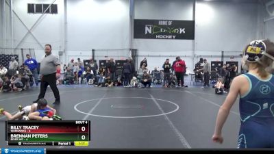 60 lbs Placement (4 Team) - Brennan Peters, River WC vs Billy Tracey, Warhawks