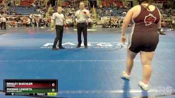 250 lbs Semifinal - Phoenix Lindseth, Bismarck Legacy vs Brinley Buechler, Bismarck