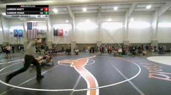 138 lbs Champ. Round 2 - Camden Evans, Lehi vs Landon Hasty, Layton