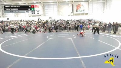 47 lbs Champ. Round 1 - Tristen Beers, Club Not Listed vs Ryker Rodriguez, Pal-Mac Wrestling