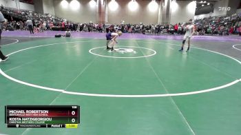 106 lbs Cons. Round 3 - Kosta Hatzigeorgiou, Christian Brothers College vs Michael Robertson, Bentonville West High School