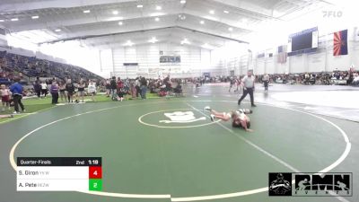 94 lbs Quarterfinal - Sophie Giron, YV Wrestling vs Alexis Pete, RezWC