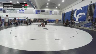 120 lbs Cons. Round 7 - Aiden Garcia, Rough House Wrestling Club vs Ricky Quiros, Lab Academy Wrestling Club