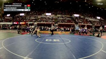 G - 130 lbs Champ. Round 1 - Bayleah Richardson, Bozeman Girls vs Olivia Bradley, Cut Bank Girls