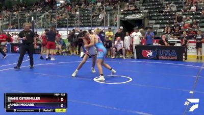 125 lbs Champ. Round 1 - Shane Ostermiller, AK vs Jaimon Mogard, IA