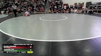 90 lbs Quarterfinal - Hudson Cox, Moen Wrestling Academy vs Elijah Pagonis, BullTrained