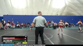 84 lbs Round 1 (8 Team) - Teo Triscaro, Donahue Black vs Krimsyn Kostoff, Olympia