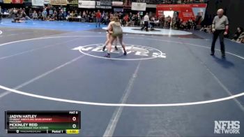 114G Champ. Round 1 - Jadyn Hatley, Student Wrestling Development Program vs McKinley Reid, South Anchorage High School