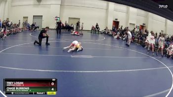 80 lbs Quarterfinals (8 Team) - Chase Burrows, Oklahoma Elite Orange vs Trey Logan, Nebraska Maize