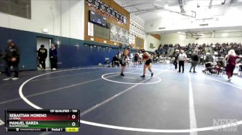 190 lbs Cons. Round 3 - Manuel Garza, Bloomingtonn vs Sebastian Moreno, La Serna