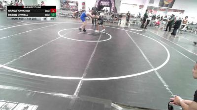 144 lbs Consi Of 8 #2 - Nakoa Navarro, Unattached vs Daron Upwall, Unattached