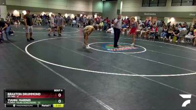 132 lbs Round 2 (6 Team) - Yianni Marinis, Florida Young Gunslingers vs Braxton Drummond, STL Red