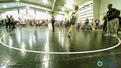 92 lbs Consi Of 4 - Hunter Jackson, Locust Grove Youth Wrestling vs Blaze Harbaugh, HURRICANE WRESTLING ACADEMY