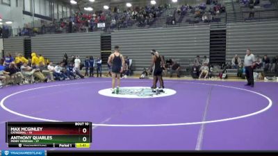 138 lbs 2nd Wrestleback (8 Team) - Anthony Quarles, Perry Meridian vs Max McGinley, Cathedral