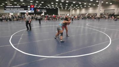 170 lbs Cons. Semis - Aisha Williams Bautista, FM Wrestling Club vs Addeline Graser, Nebraska Wrestling Academy