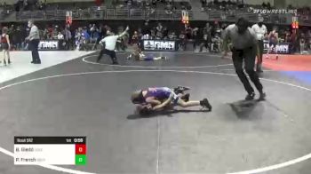 49 lbs Quarterfinal - Braxten Giedd, Legend Of Gold vs Parker French, Bear Cave