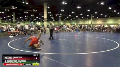 113 lbs Placement Matches (16 Team) - Christopher Warrick, CHOICES (Beaver Local) vs Nicolas Degrossi, The Firemen