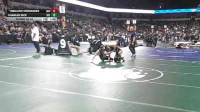 150 lbs Round Of 64 - Emiliano Hernandez, Hesperia (SS) vs Charles Rice, Red Bluff (NS)