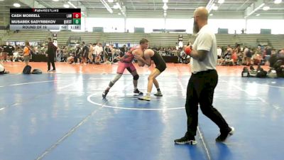 182 lbs Round Of 16 - Cash Morrell, LAW Blue - HSB vs Musabek Sadyrbekov, Quest School Of Wrestling Black - HSB