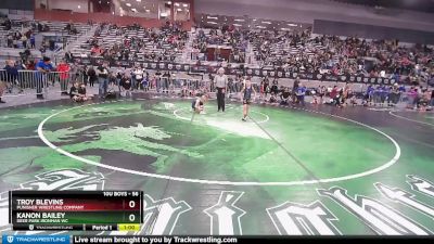 56 lbs Quarterfinal - Troy Blevins, Punisher Wrestling Company vs Kanon Bailey, Deer Park Ironman WC