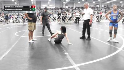 100 lbs Consi Of 8 #2 - Esperanza Gallegos, NM vs Alexandra Thomas, FL