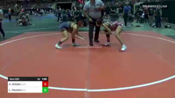 130 lbs Quarterfinal - London Houston, Mat Demon vs Athena Willden, Dogtown