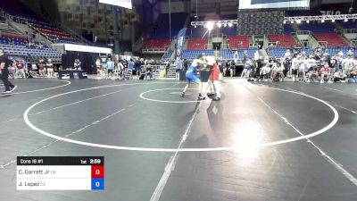 150 lbs Cons 16 #1 - Christopher Garrett Jr, OK vs Joseph Lopez, CA