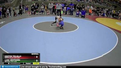 58 lbs Semifinal - Luke Henthorn, Red Devil Mat Club vs Ashton Trujillo, Hidden Valley Mat Club