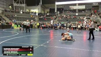 100 lbs Champ. Round 2 - Karson Reinhardt, Sebolt Wrestling Academy vs George Bringus, Greater Heights Wrestling