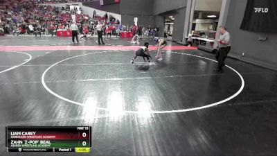 110 lbs Semifinal - Liam Carey, Sarbacker Wrestling Academy vs Zahn `Z-Pop` Beal, Askren Wrestling Academy