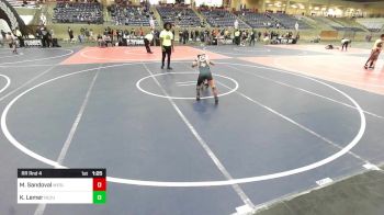 70 lbs Rr Rnd 4 - Miguel Sandoval, Wesley WC vs Kobe Lemer, ReZults Wrestling