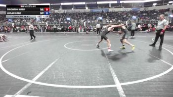 120 lbs Consi Of 16 #2 - Brighton Harp, Tahlequah Wrestling Club vs Logan Eads, East Kansas Eagles